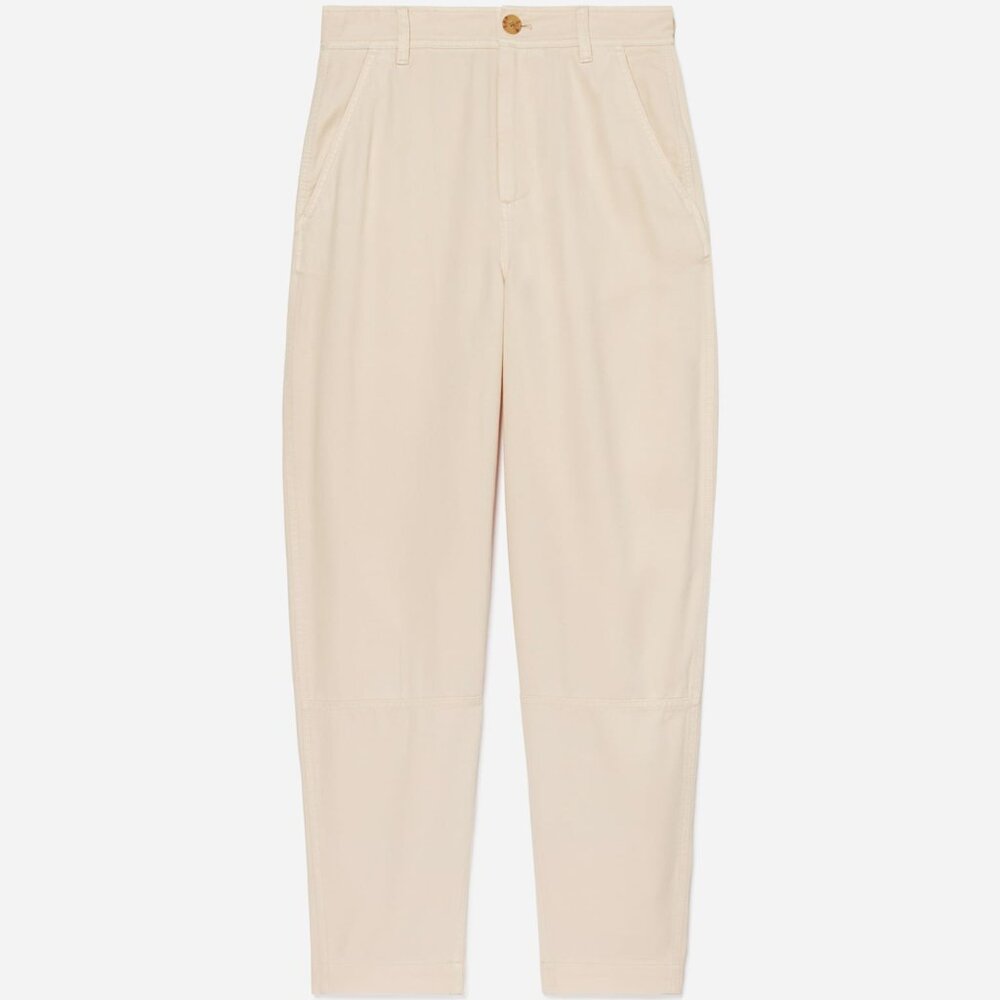 Everlane Women's Chino in Buttersoft in Parchment, Size 2